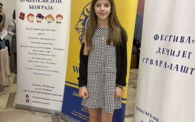 Ученица Софија Стефановић представљала школу на Фестивалу дечијег стваралаштва