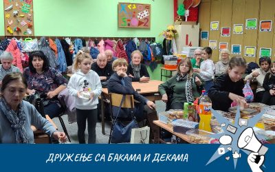 Радионица у боравку ,,Дружење са бакама и декама”